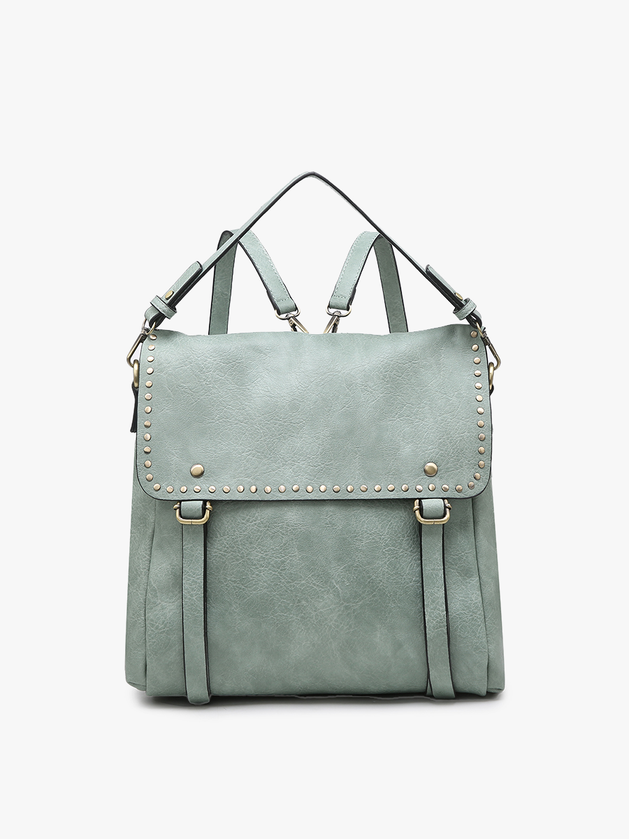 M2000 Indigo Backpack w/ Studded Details