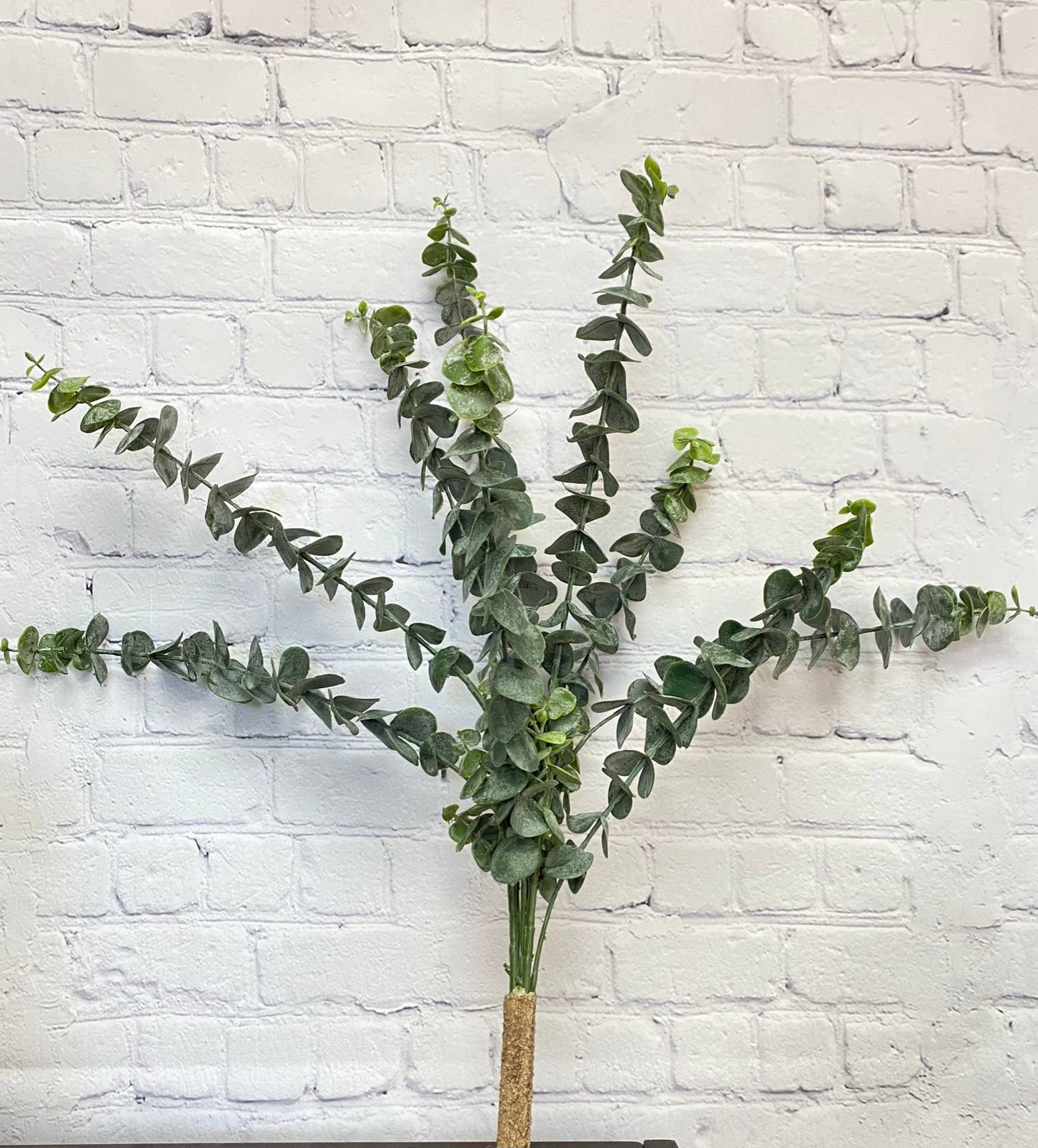 22"Real Touch flocked Spiral Eucalyptus Bush