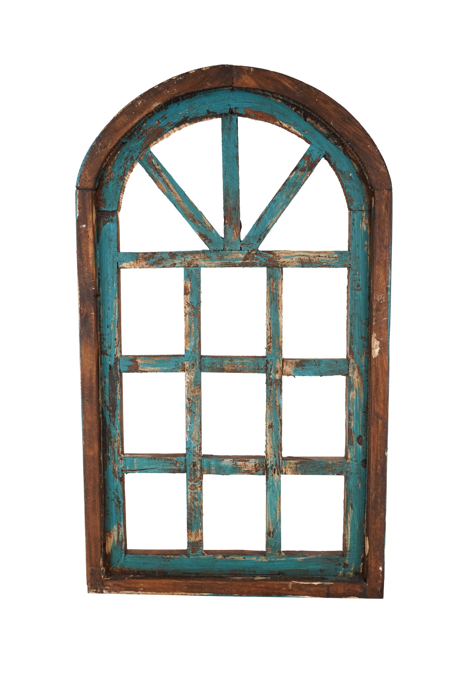 Hampton Architectural Farmhouse Window-Wall Decor-14x24 inch