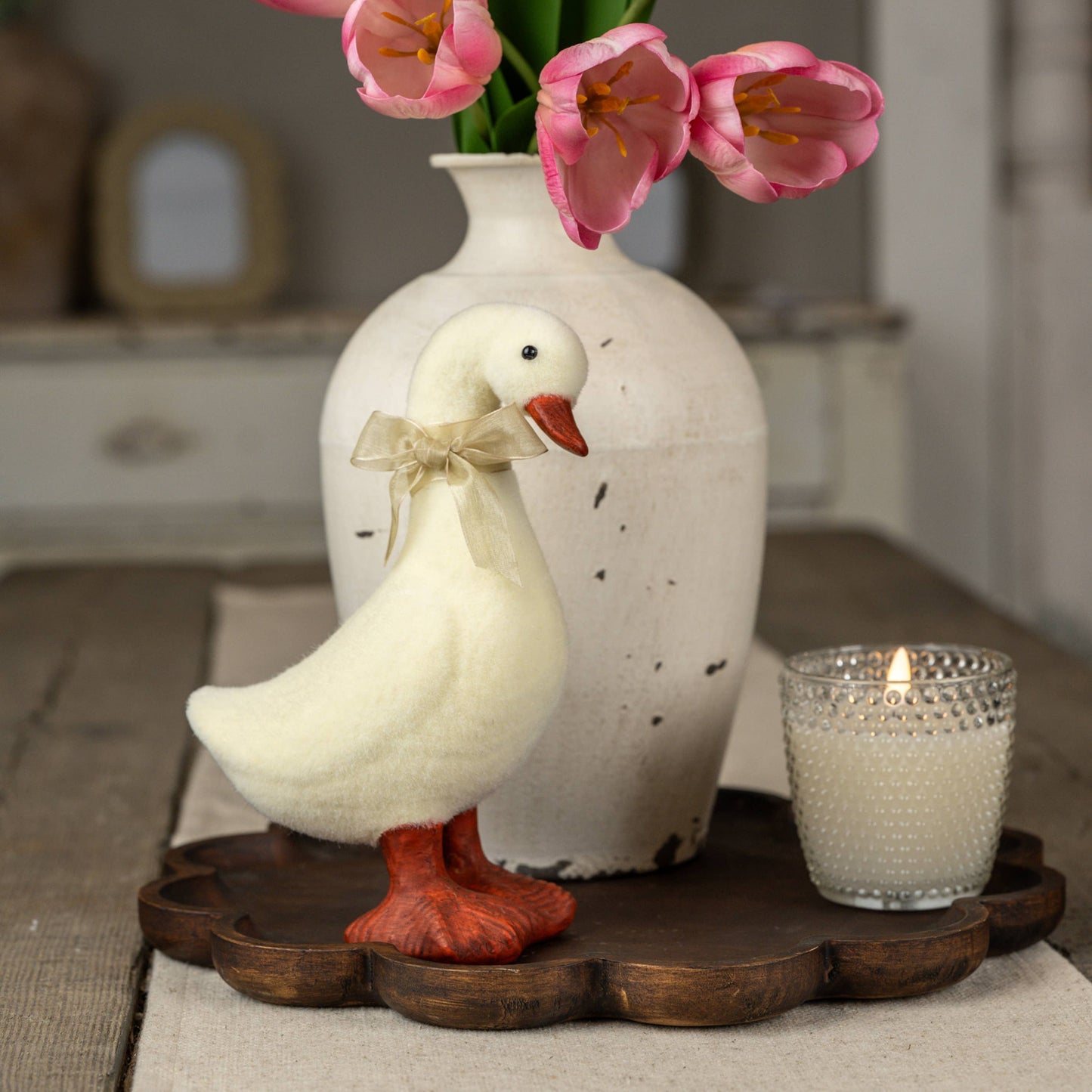 9.25" CREAM DUCK