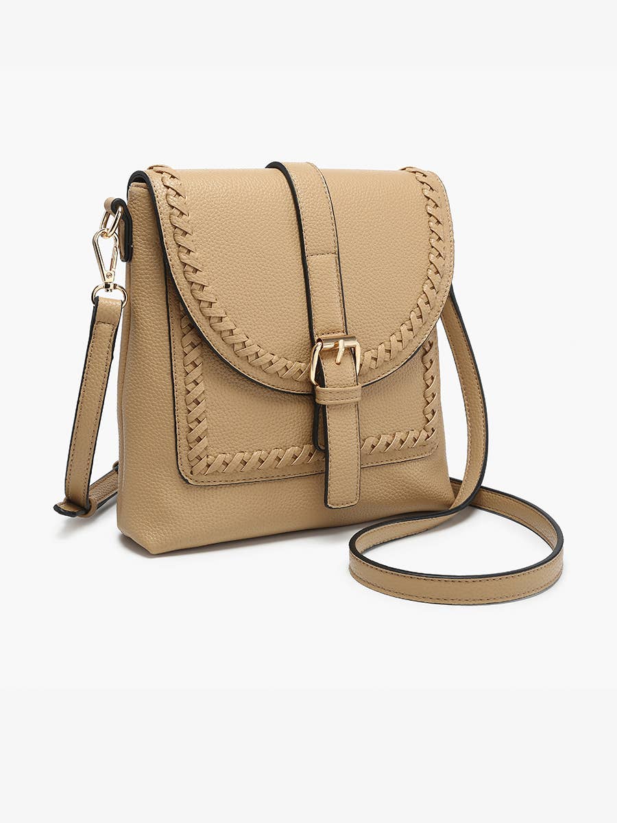 M2682 Roberta Whipstitch Flapover Crossbody