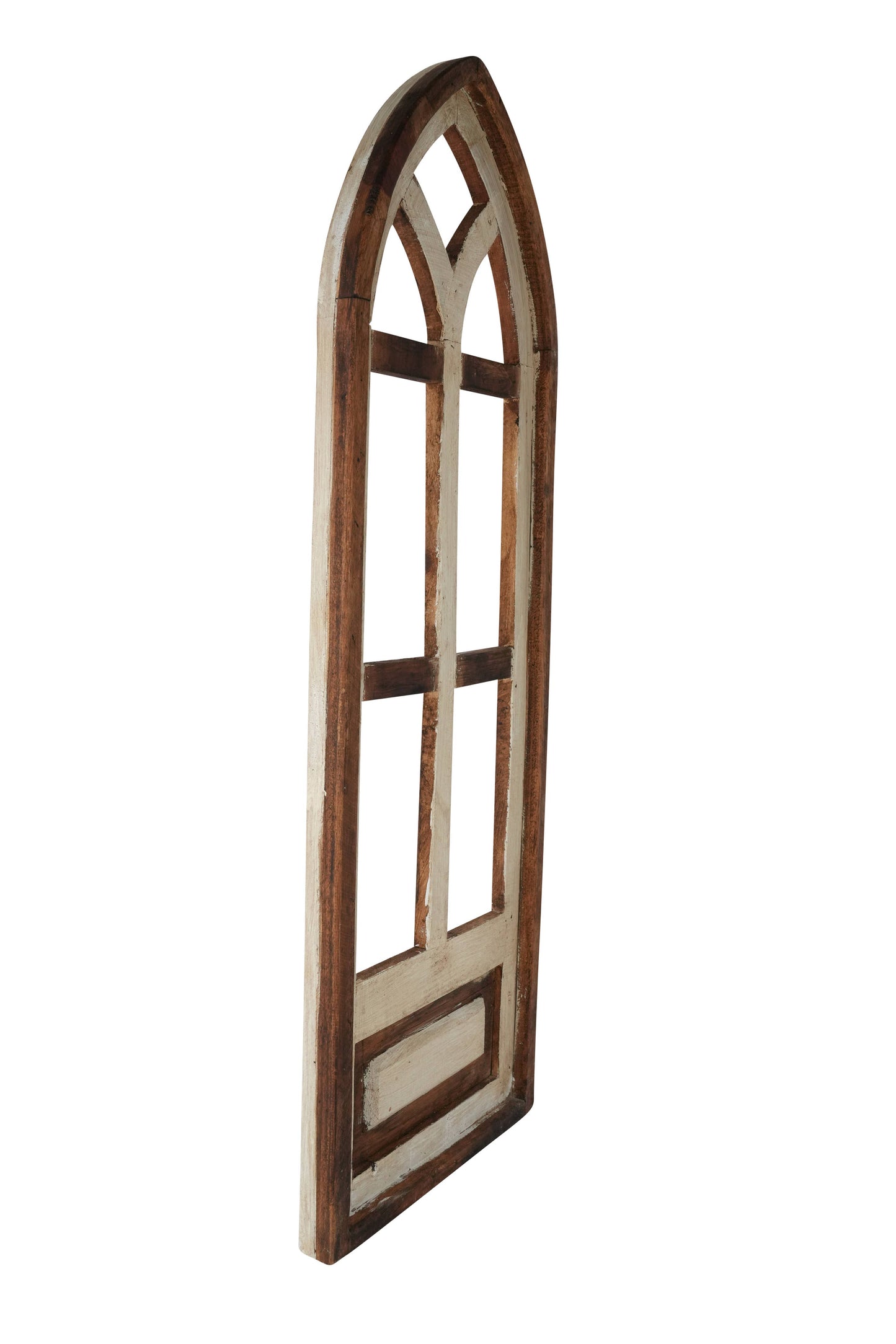 Ozark Hills Wall Decor Window-12x34 inch-Antiqued White-NEW
