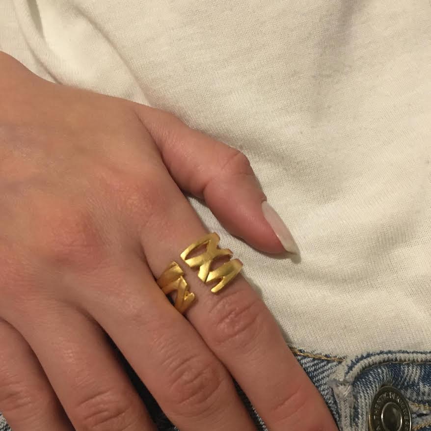 Wave Form Band Ring