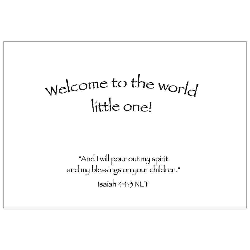 Petal Babies - Faith Baby Congratulations Value Card