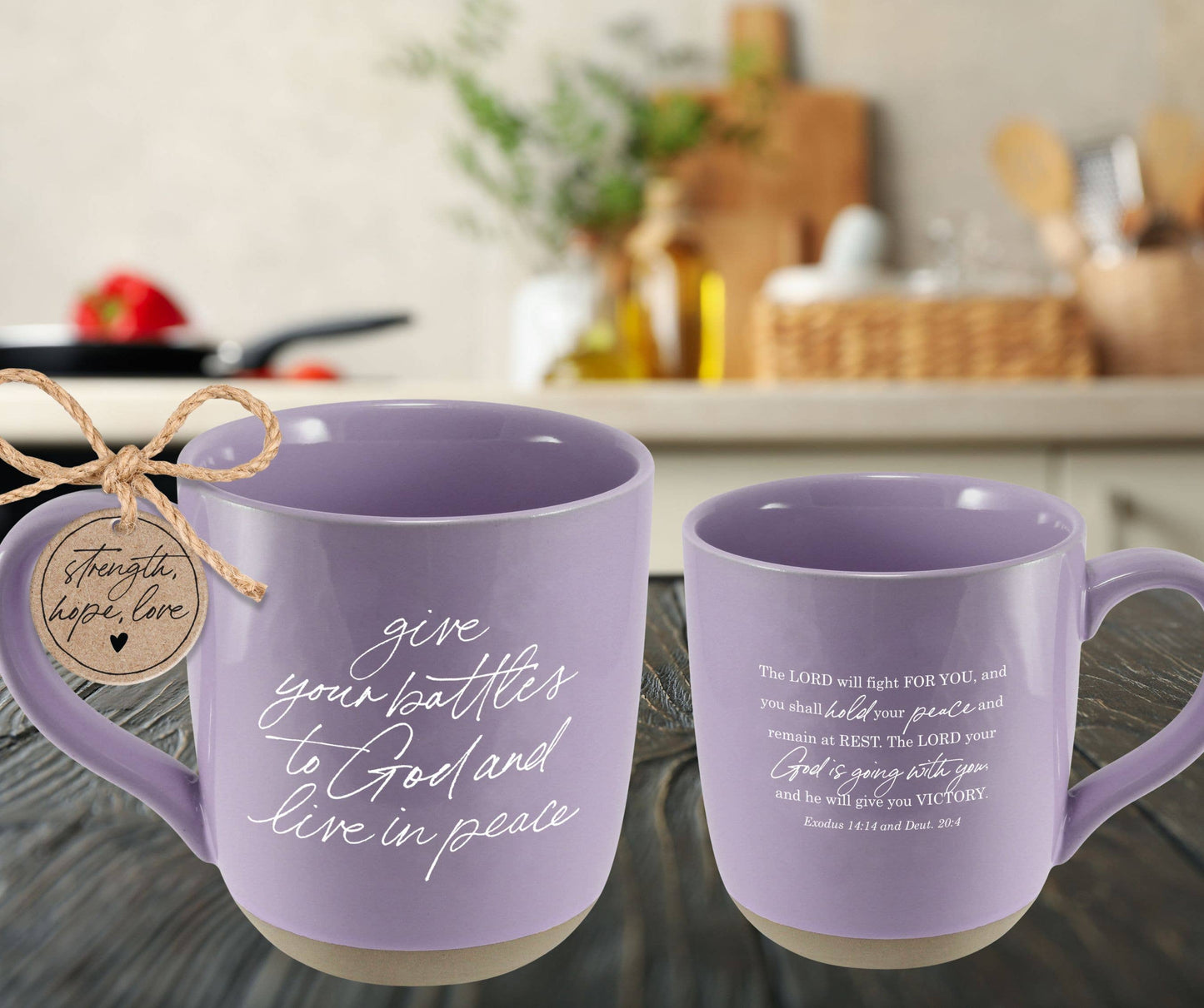 LCP Mug Give Your Battles To God Purple