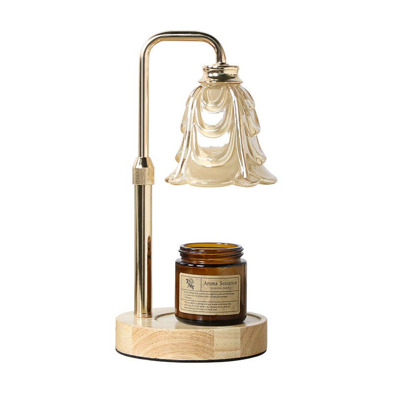 Valentine’s Day Wooden Candle Warmer Lamp Dimmable Decor