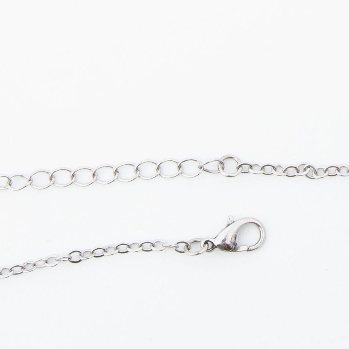 Cecily Floral Swirl 18" Silver Pendant Necklace