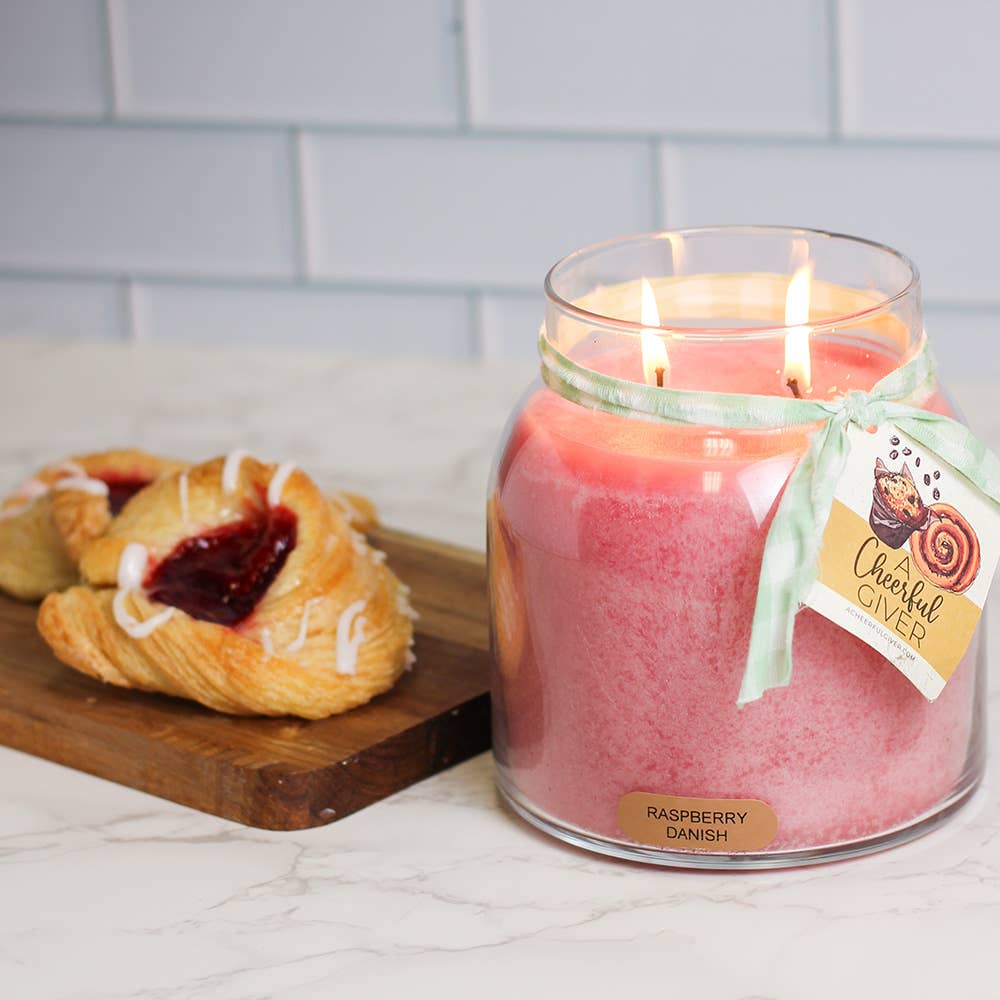 KOTL Papa Candle (34oz.) - Raspberry Danish