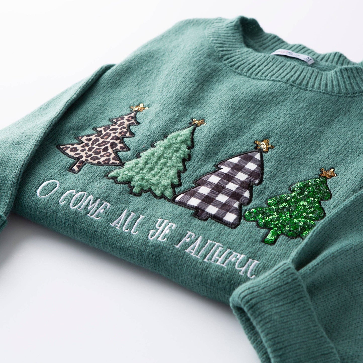 O Come All Ye Faithful Embellished Sweater