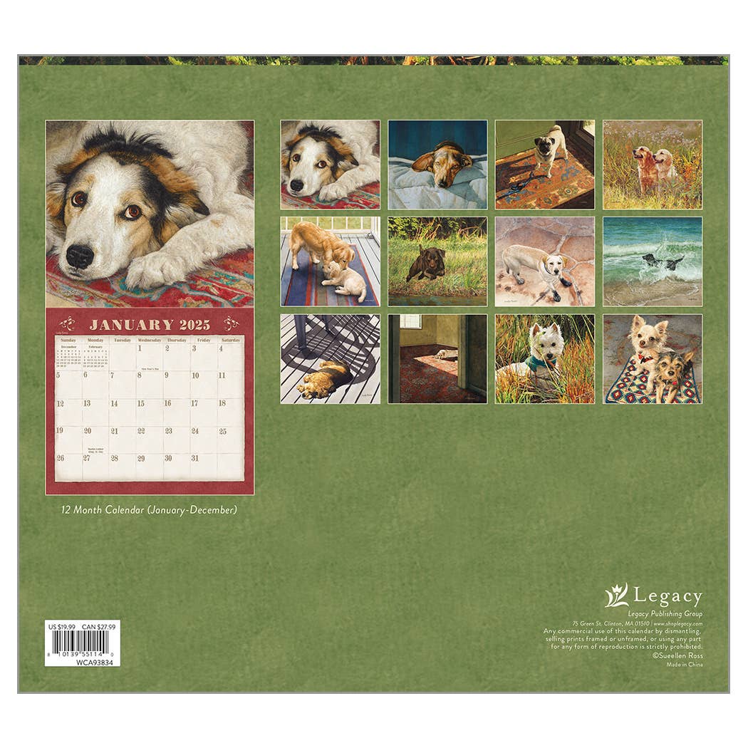 Dogs We Love 2025 Wall Calendar