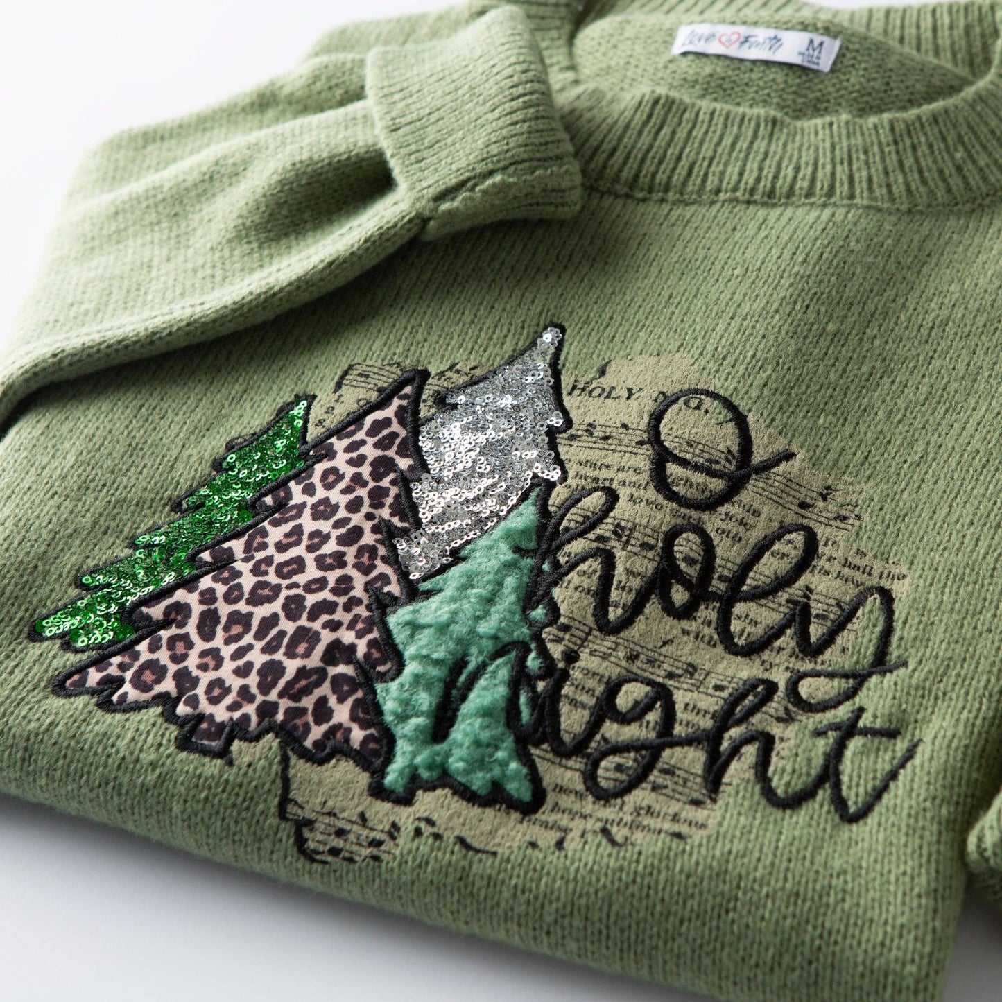 O Holy Night Embellished Sweater