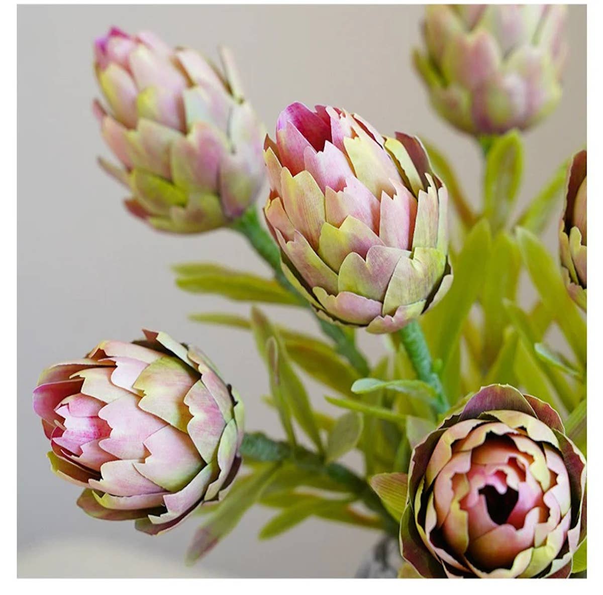 22"Artificial Artichoke Stem-3 colors