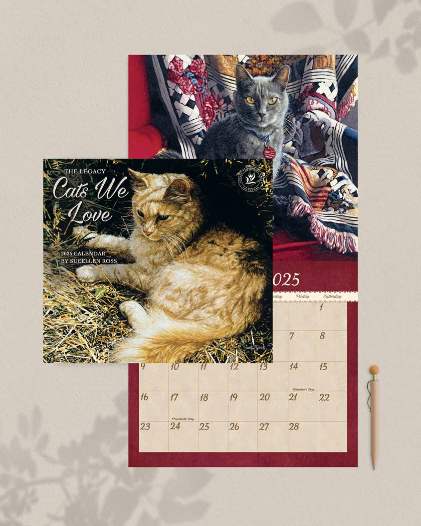 Cats We Love 2025 Wall Calendar