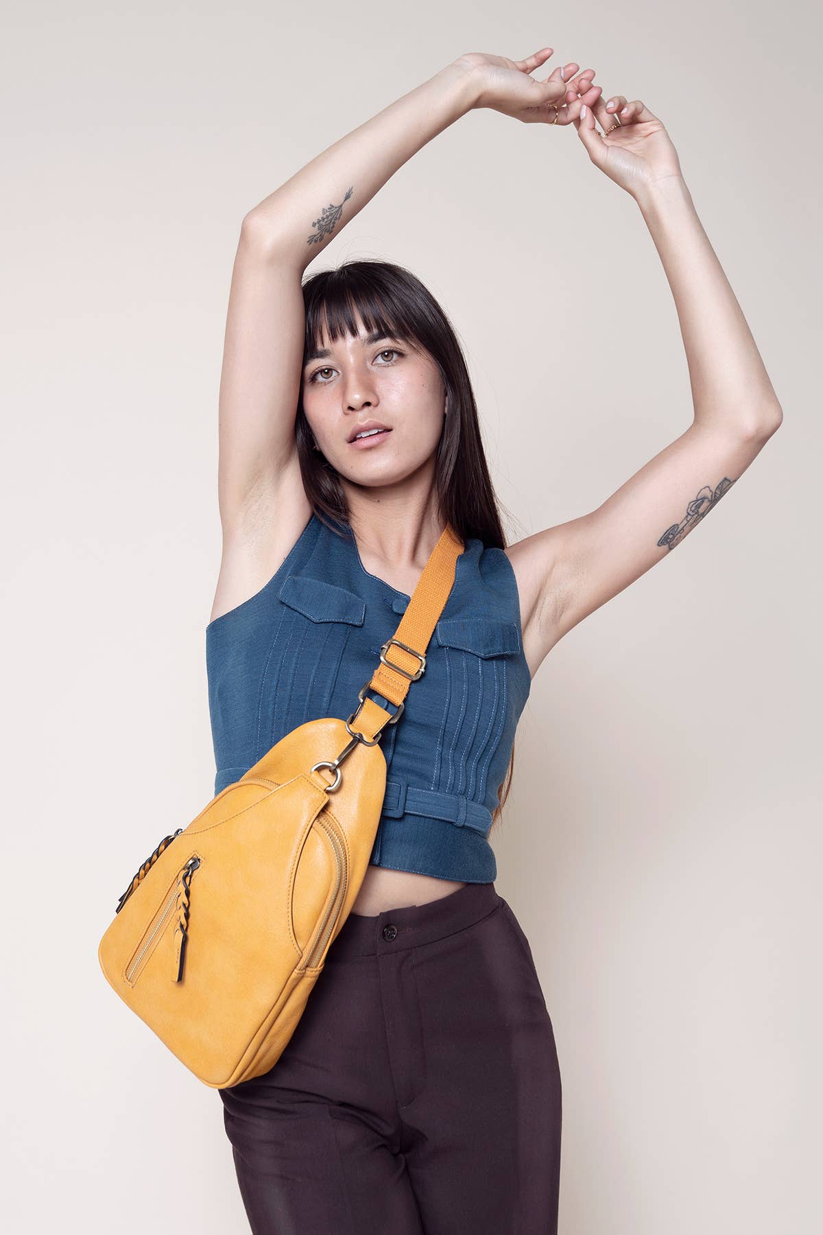 M2342 Nikki Dual Compartment Sling Pack Bag