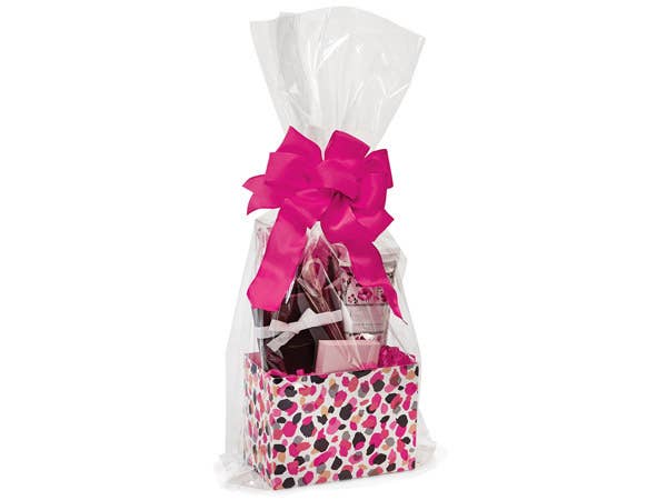 Clear Cellophane Basket Wrap Bags