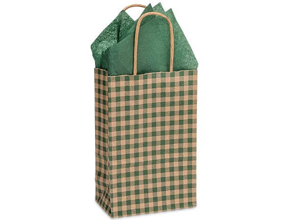 Gingham Paper Gift Bags