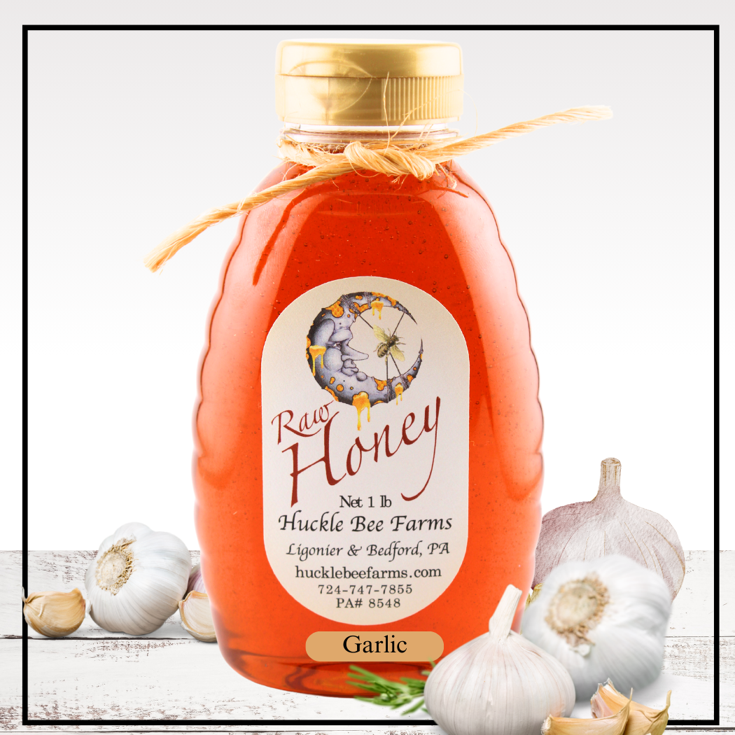 Garlic Infused Raw Honey