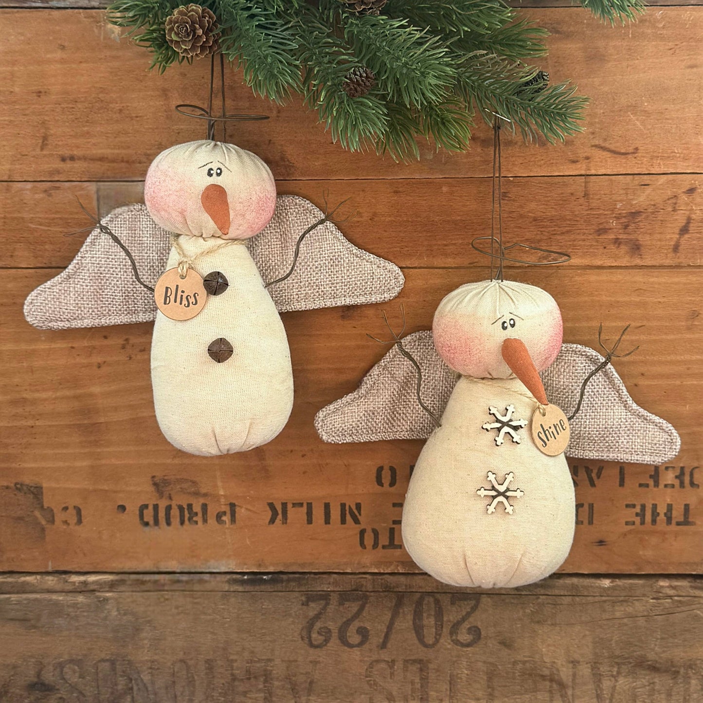 Snow Angel Ornament Set (2A)