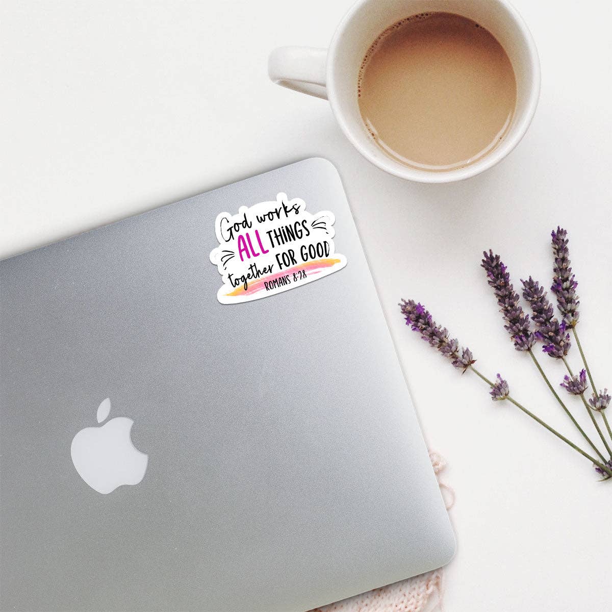 Romans 8:28 | Christian Sticker | Scripture | Waterproof