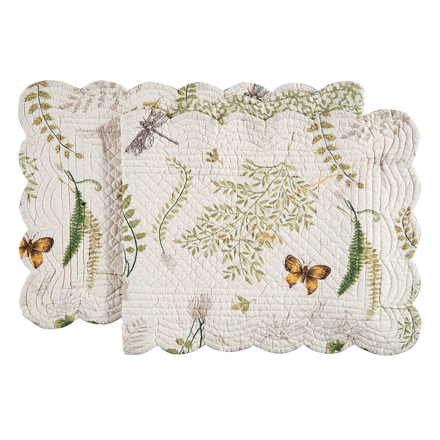Althea Green Garden Botanical Table Runner