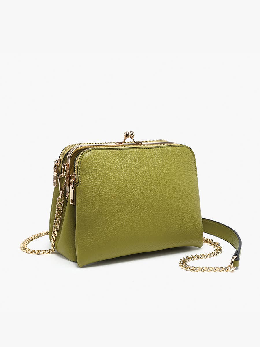 M2590 Kiva Snap Pouch Crossbody w/ Chain Strap