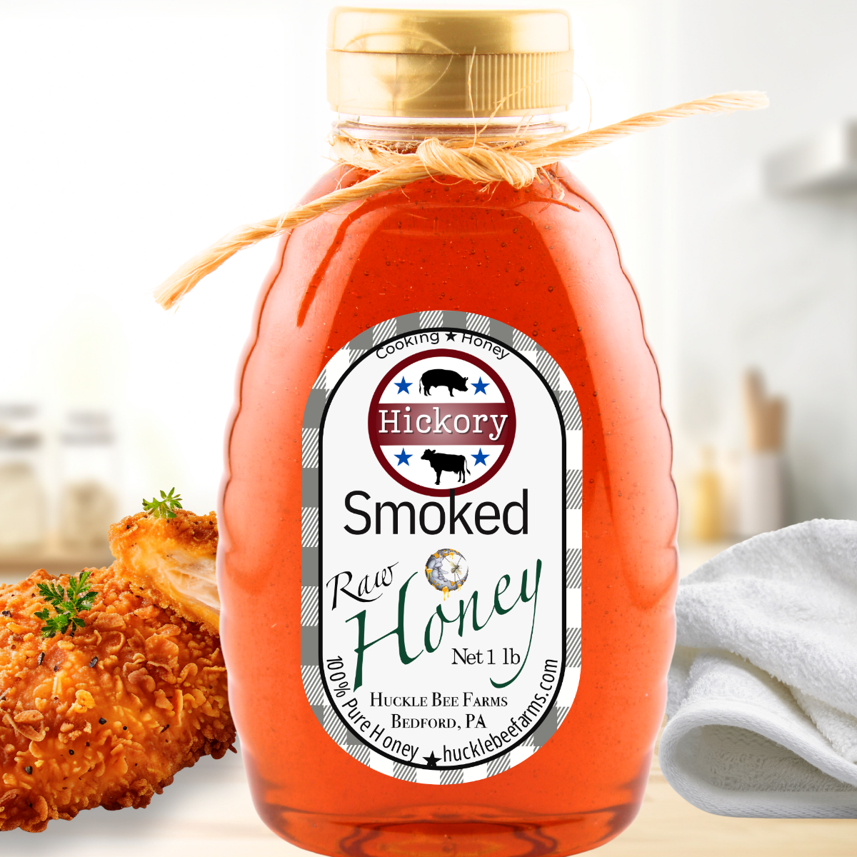 Hickory Smoked Infused Raw Honey