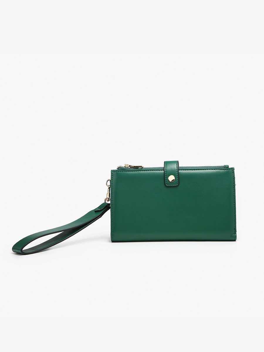 WL2627 Lark Zip-Top Wallet w/ Wristlet Strap