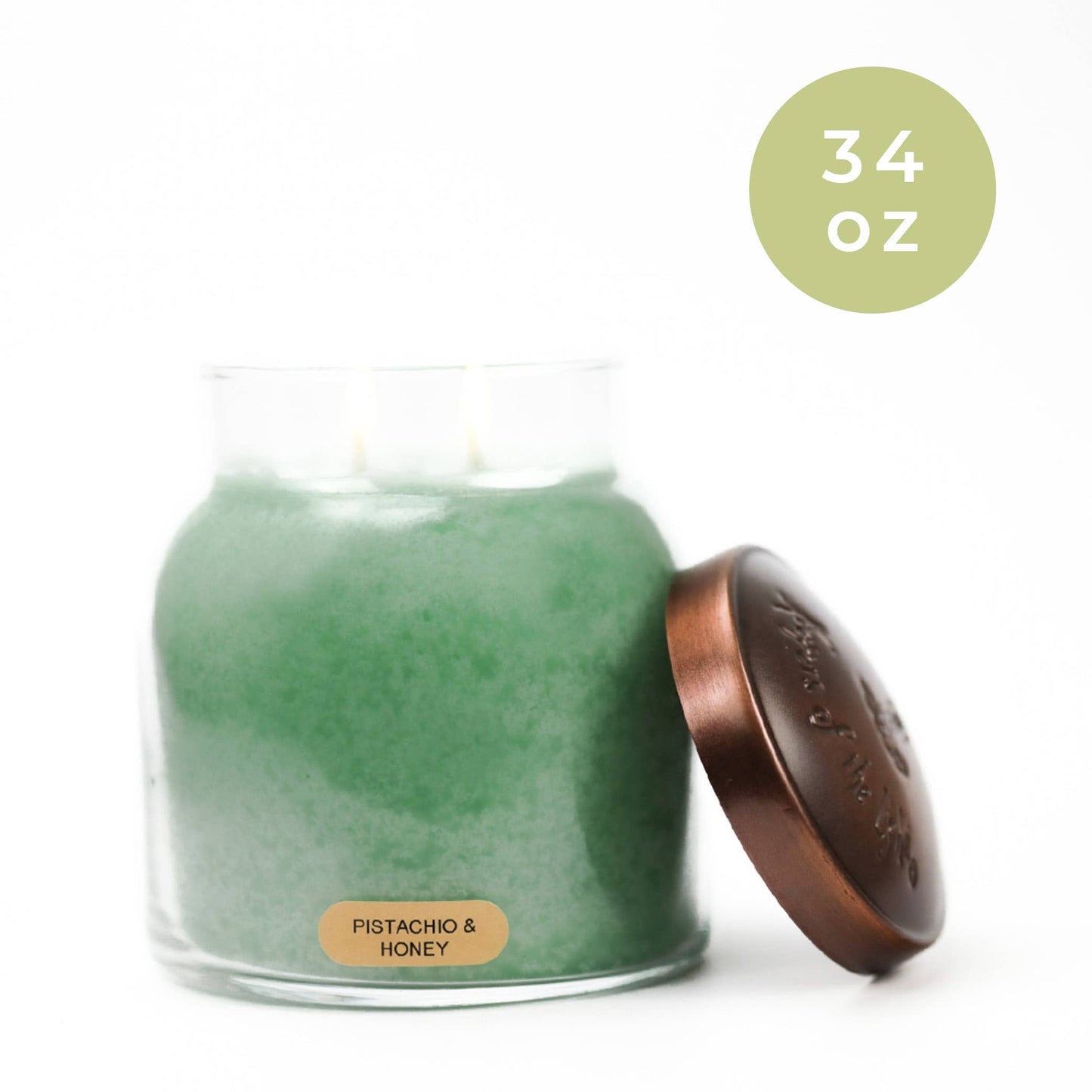 Pistachio & Honey – 34oz Strong Scented Gift Jar Candle