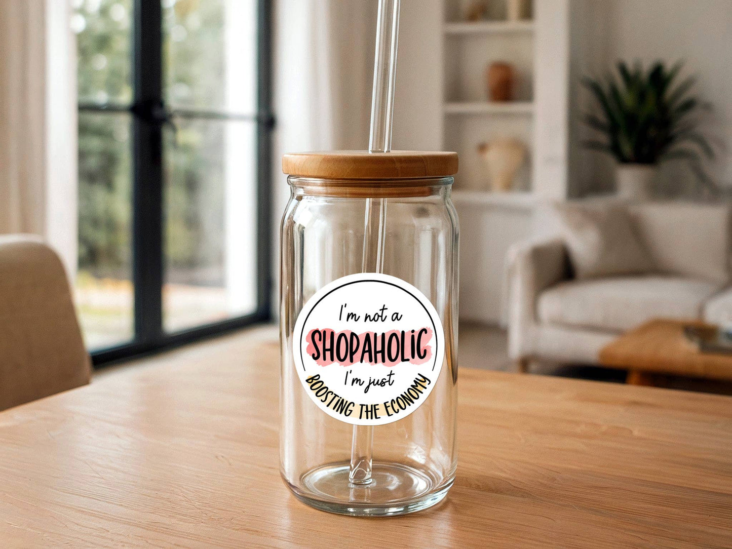 Shopaholic | Funny Stickers | Boutique Merchandise Shopping