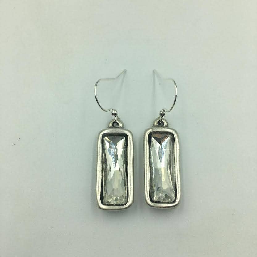 Luminous Rectangular Earrings