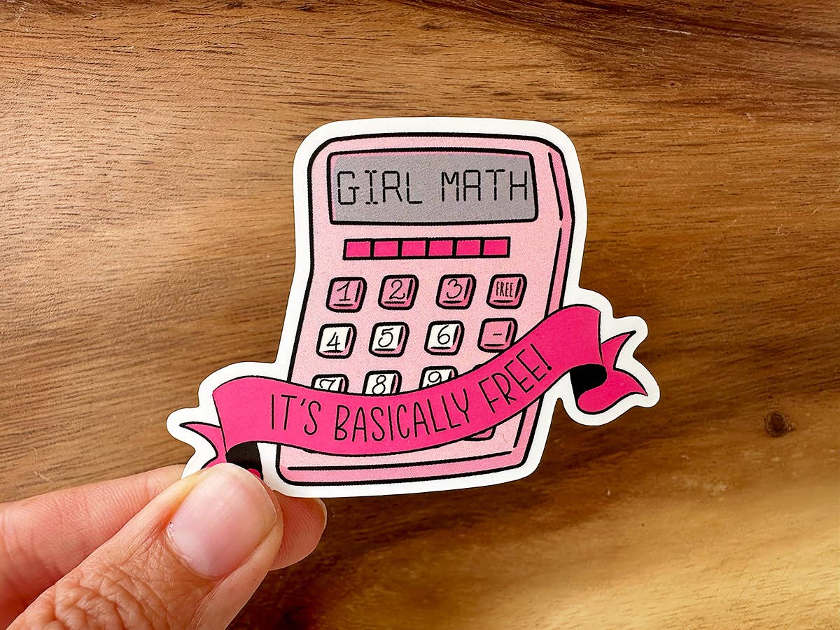 Girl Math Sticker | Funny Stickers | Cute Sticker for Women