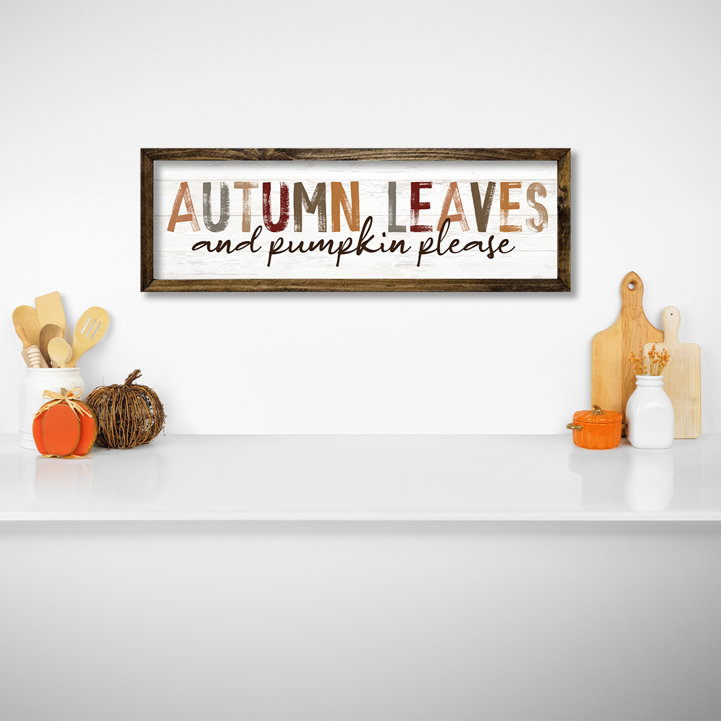 TIMBERLAND FRAME AUTUMN LEAVES AND PUMPKIN PLEASE