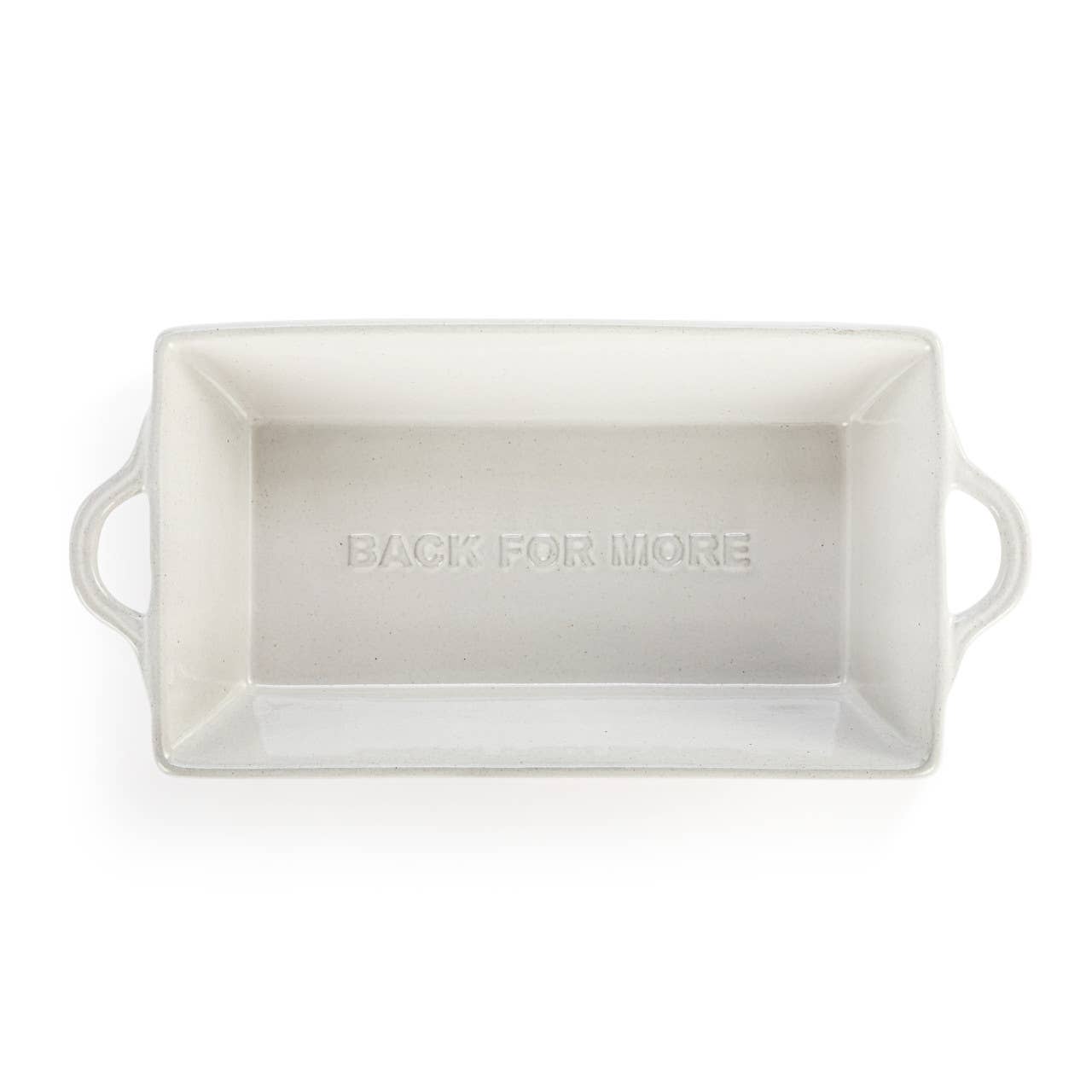White Gather 'Round Loaf Dish