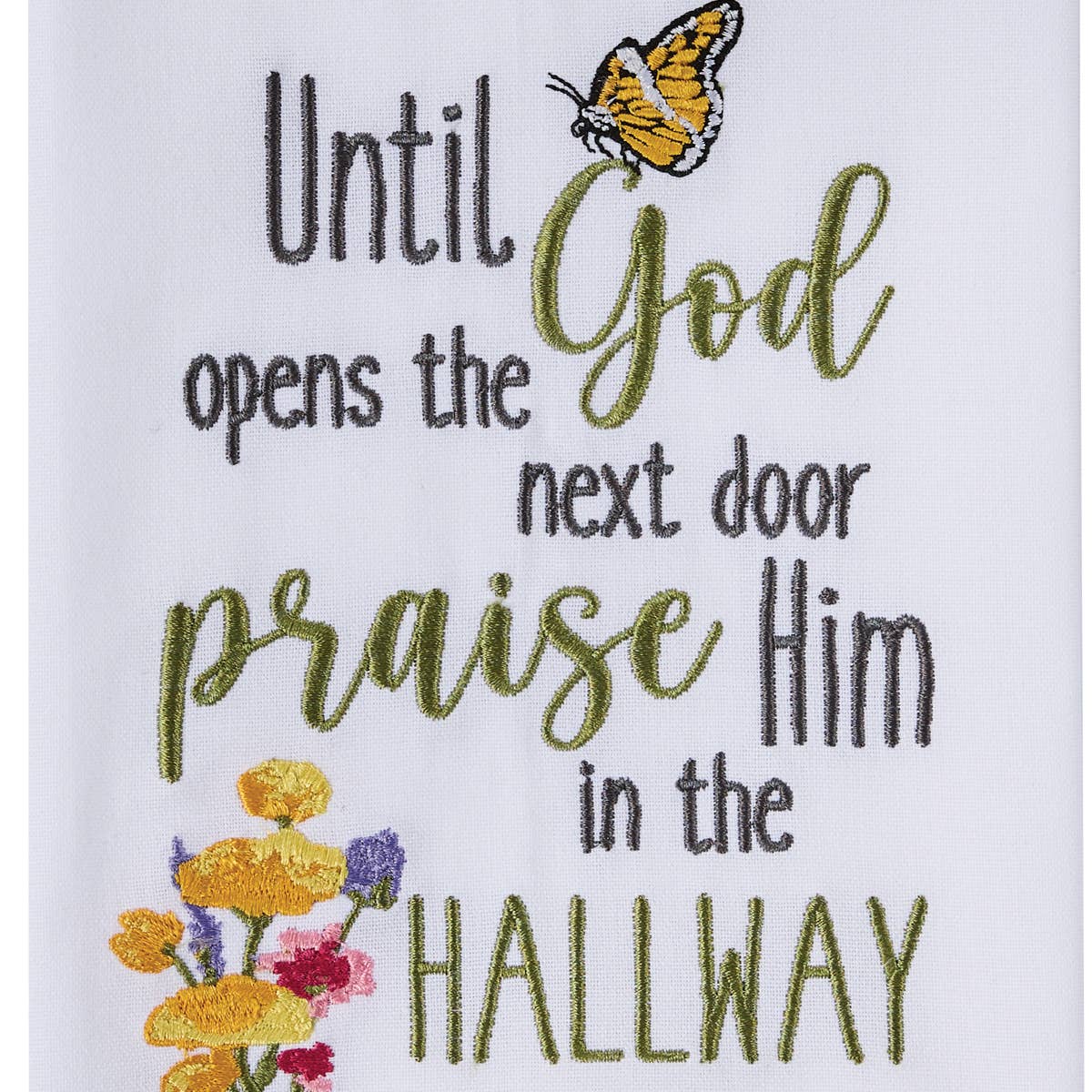 Praise Him Decorative Dishtowel