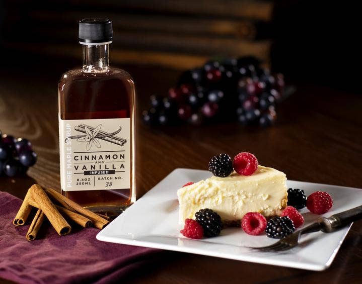 Cinnamon and Vanilla Infused Pure Maple Syrup - 8.4oz