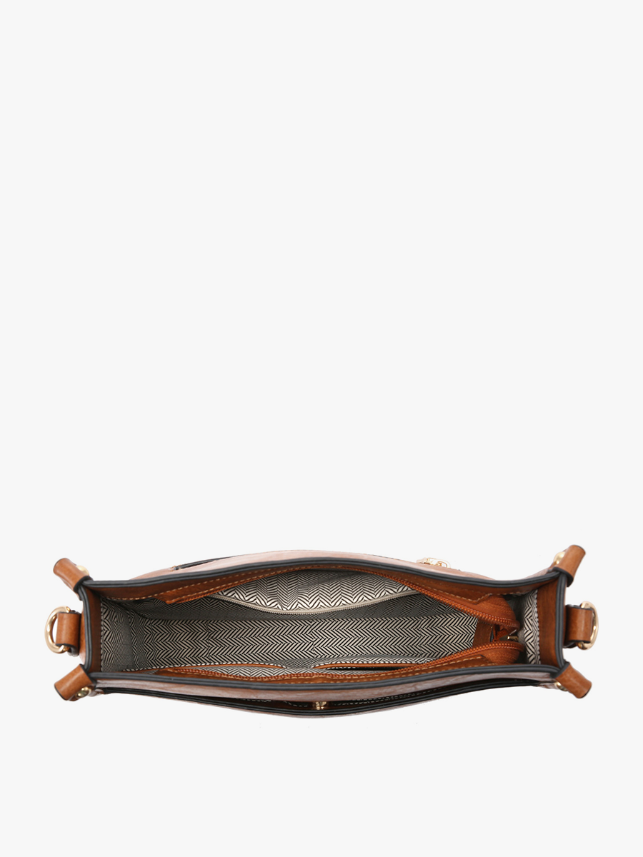 M1977PLD Chloe Plaid Crossbody with Guitar Strap