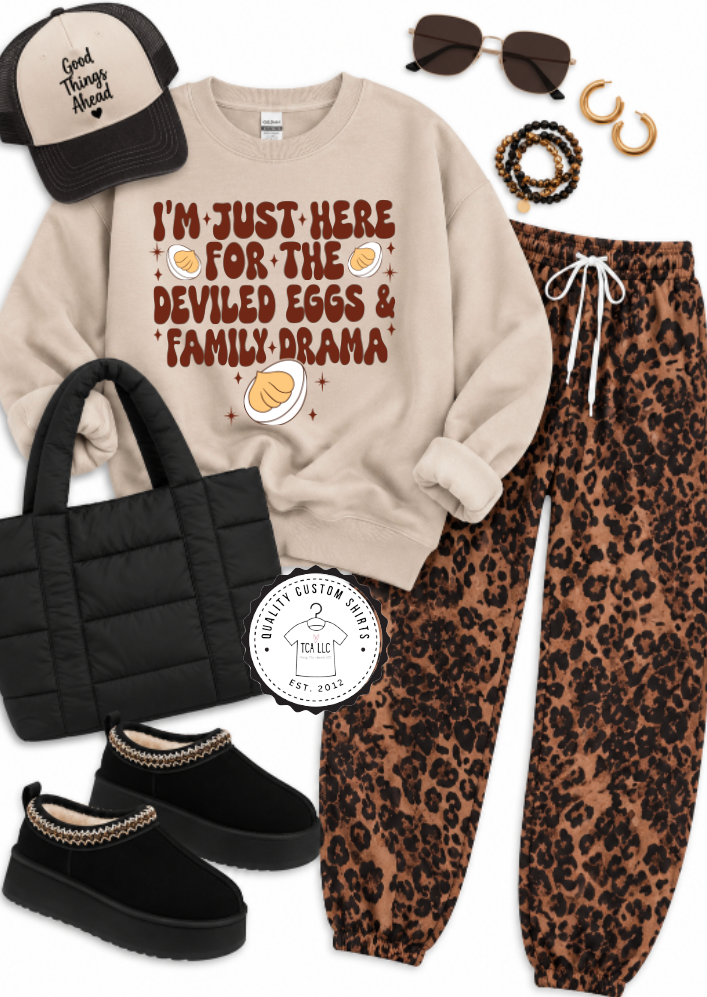 Deviled Eggs & Family Drama Sweatshirts & T-Shirts