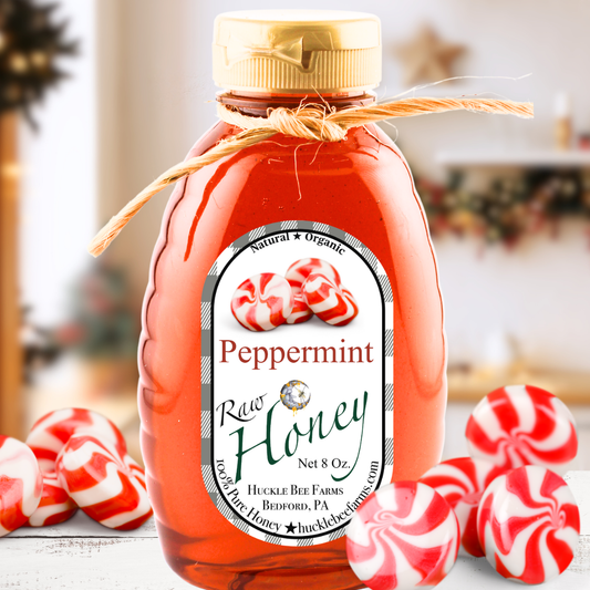 Peppermint Infused Raw Honey