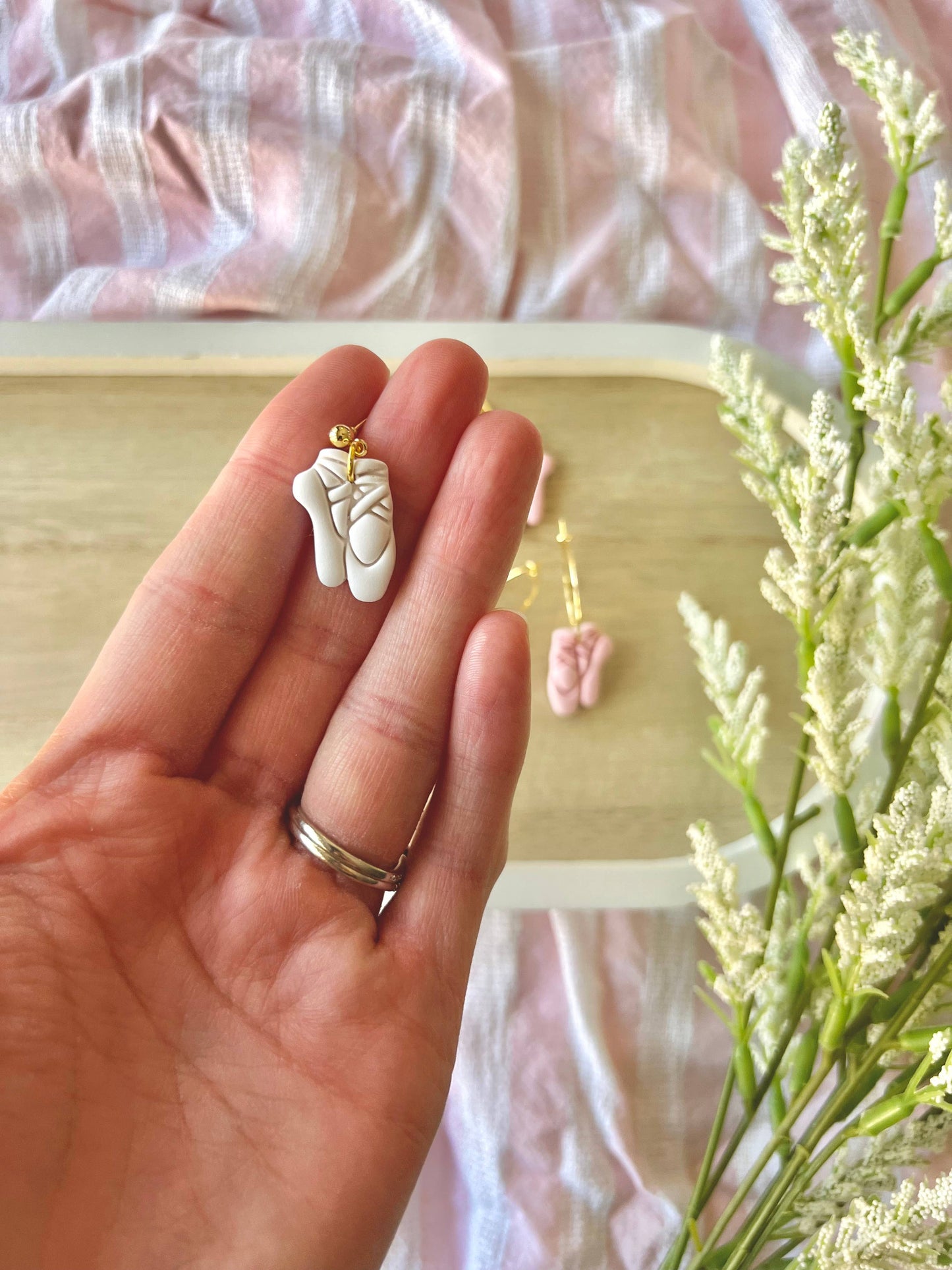 Ballet Slipper Earrings, Ballet Earrings