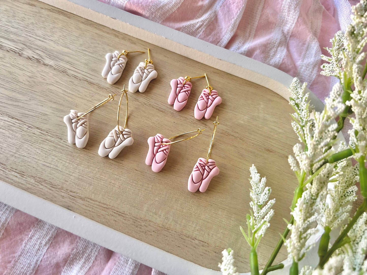Ballet Slipper Earrings, Ballet Earrings