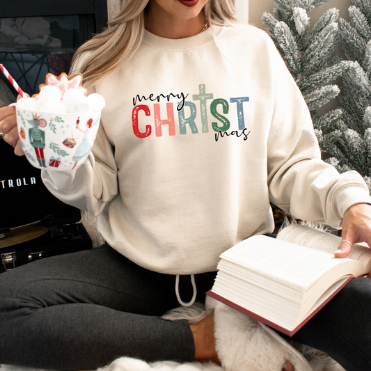 CHRISTmas Christmas Sweatshirt - Christmas Tee - Graphic Tee