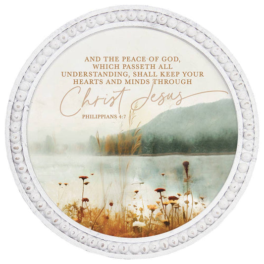 Peace Of God Scene - Beaded Art Round