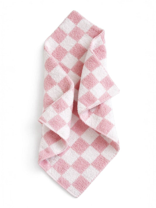 Phufy® Bliss Checkerboard Mini Blanket, Strawberry