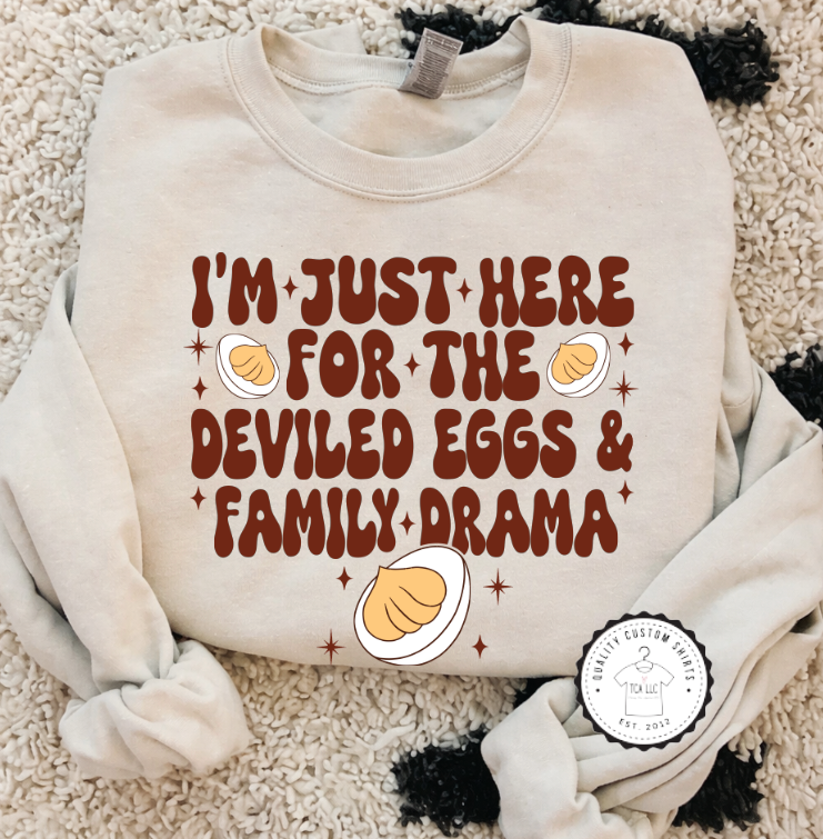 Deviled Eggs & Family Drama Sweatshirts & T-Shirts