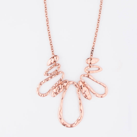 Drea Hammered Copper 18" Collar Necklace