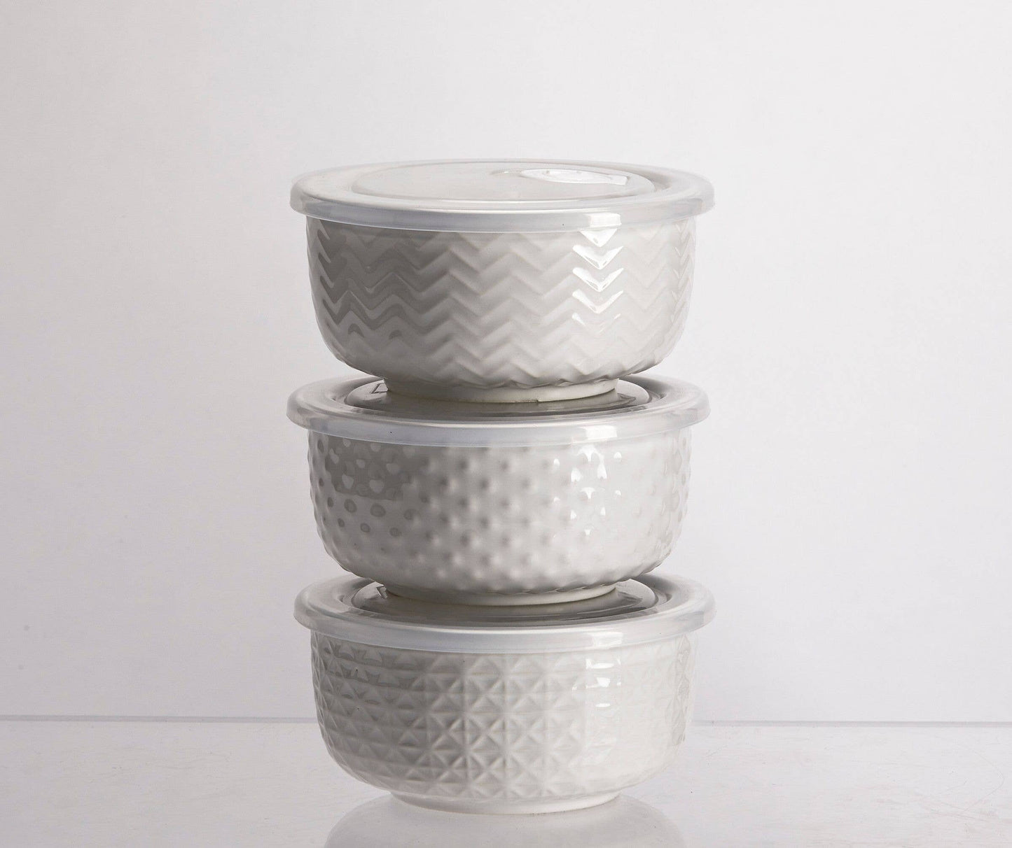 3-Piece Covered Storage Bowl Set – Farmhouse Serveware