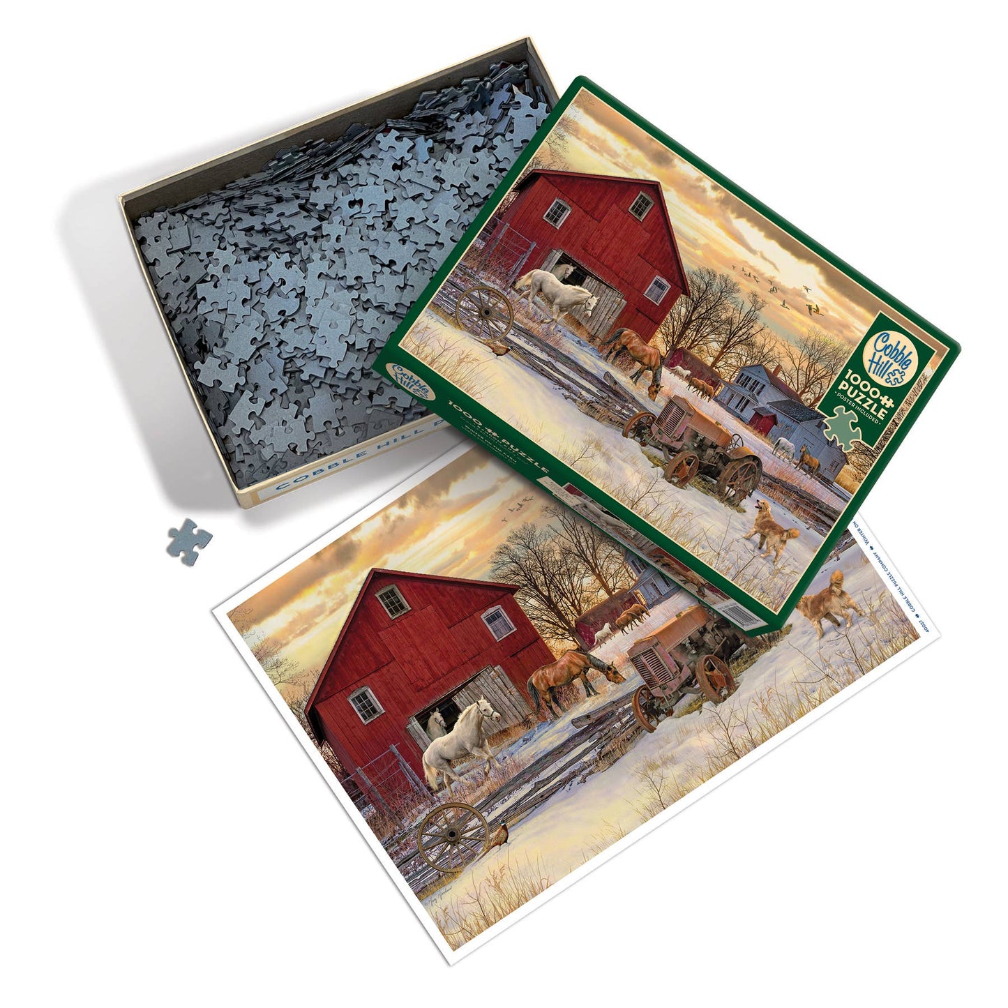 Winter on the Farm 1000pc puzzle