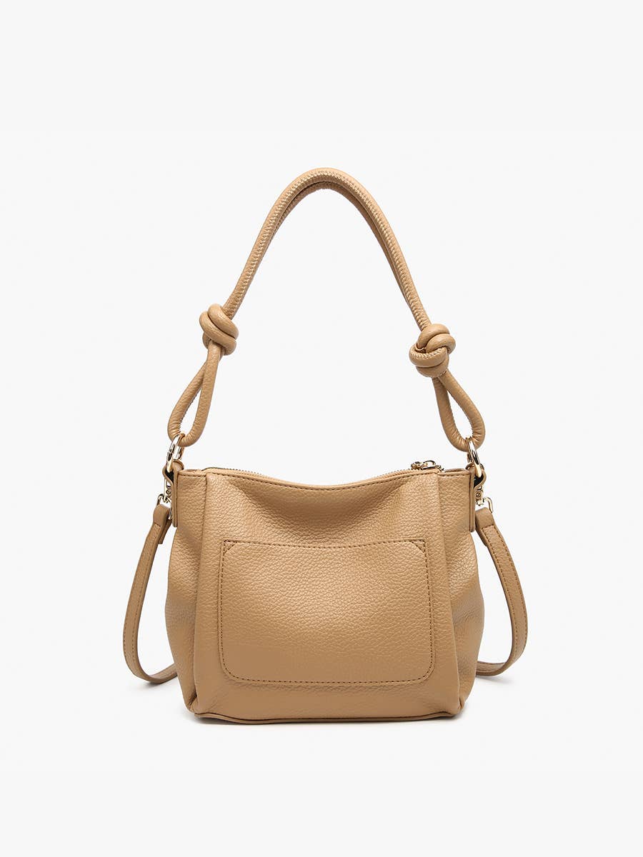JN2651 Chicago Knotted Shoulder Bag w/ Long Strap