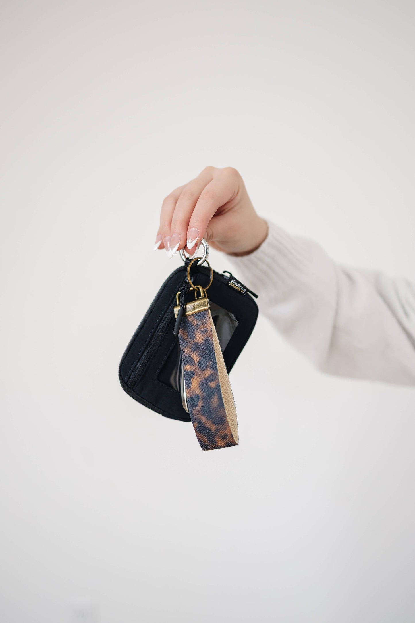 Canvas Wristlet Lanyard Keychain -  Car Key Fob Holder