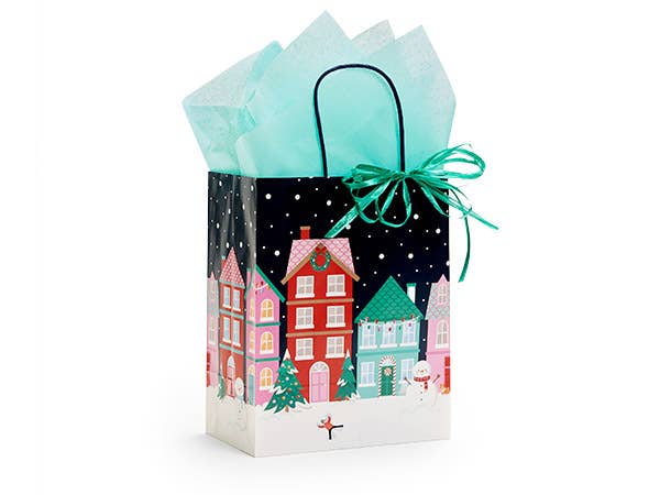 Christmas Village Paper Christmas Gift Bags